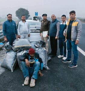 ए वी टी स्टॉफ जींद पुलिस की बड़ी कामयाबी, 105 किलोग्राम डोडा पोस्त सहित एक आरोपी काबू