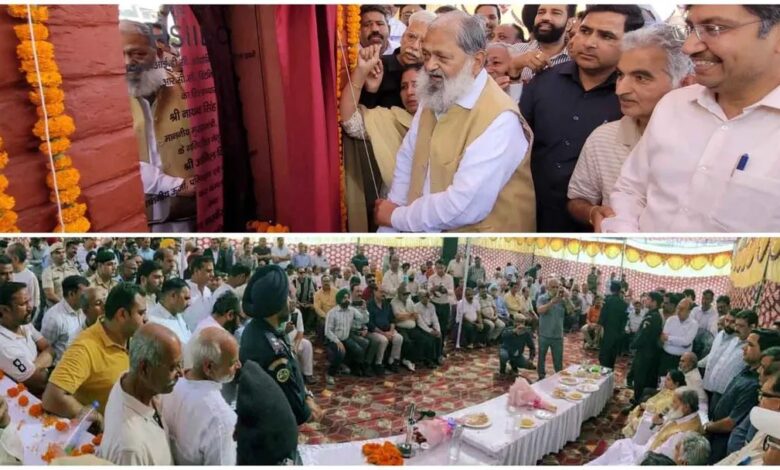 अम्बाला छावनी इंडस्ट्रियल एरिया को बाढ़ से बचाने के लिए 10.76 करोड़ का 'रक्षा कवच', मंत्री विज ने किया रिटेनिंग वॉल का शिलान्यास 