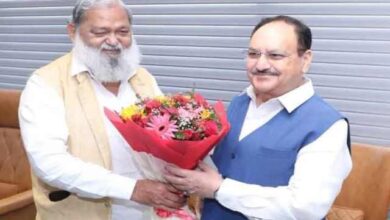 भाई की सर्जरी के बीच मित्र धर्म निभाने पहुंचे ऊर्जा मंत्री अनिल विज, जेपी नड्डा का किया स्वागत