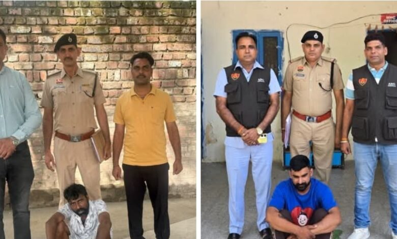 अम्बाला पुलिस का नशा तस्करों पर कड़ा प्रहार जारी हेरोइन तस्करी के दो अलग-अलग मामलो में एएनसी टीम ने कार्रवाई करते हुए दो आरोपियों को नशीला पदार्थ सहित किया गिरफ्तार