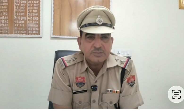 अंबाला के थाना नग्गल प्रभारी SI कर्मवीर महला की गोली लगने से मौ*+त